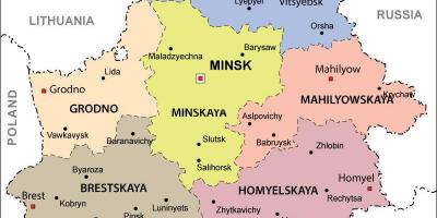 地図のベラルーシ政治